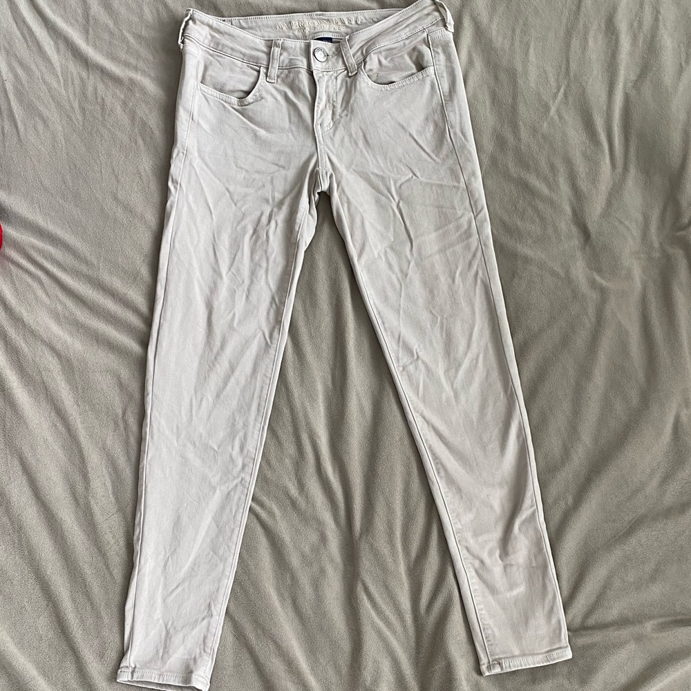 American Eagle Outfitters nude jeans size 4R